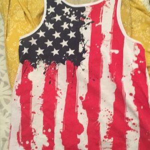 Red white and blue shirt